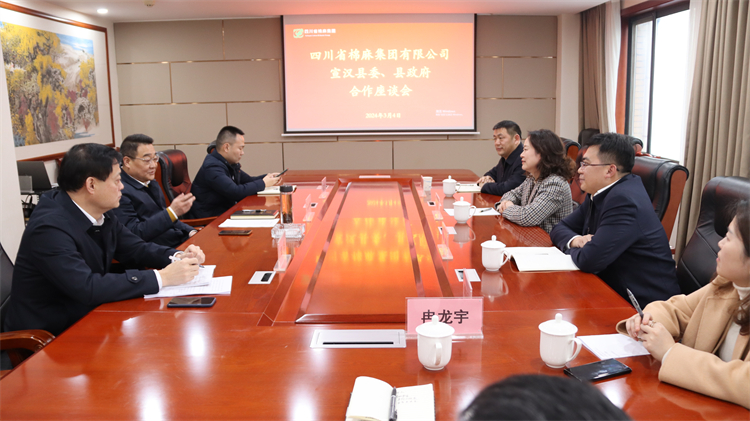 集團(tuán)公司召開與宣漢縣委、縣政府合作座談會(huì)